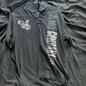 Collared shirt with a rare tear theme
